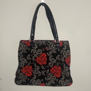 Vera Bradley Floral Black and Red Women's Bag